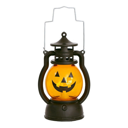 Halloween Oil Lamp Portable Pumpkin Lantern Skull Decoration
