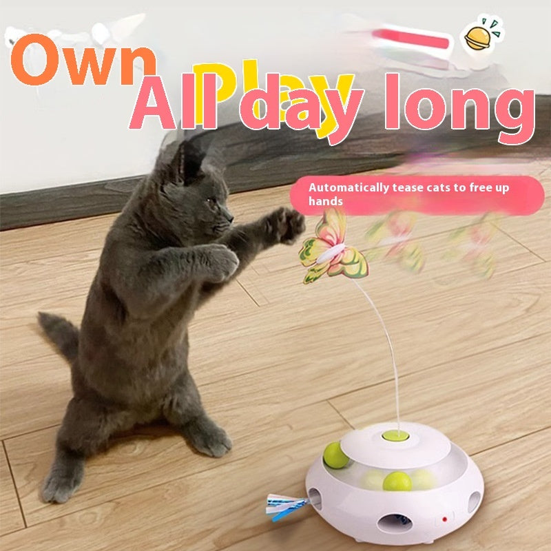 Electric Cat Toy Intelligent Automatic Cat Teasing Self-Hi Relieving Stuffy Artifact