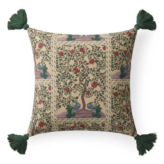 Chunky tassle corner Cushion Cover