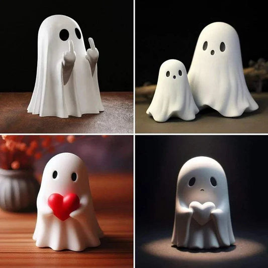 Halloween Ornaments | Finger Cute Ghost Statue