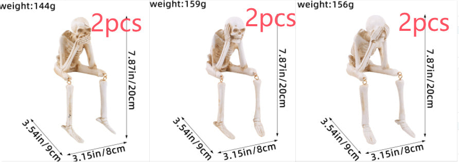 Halloween Skull Resin Decorations Ghost Festival Atmosphere Decorations