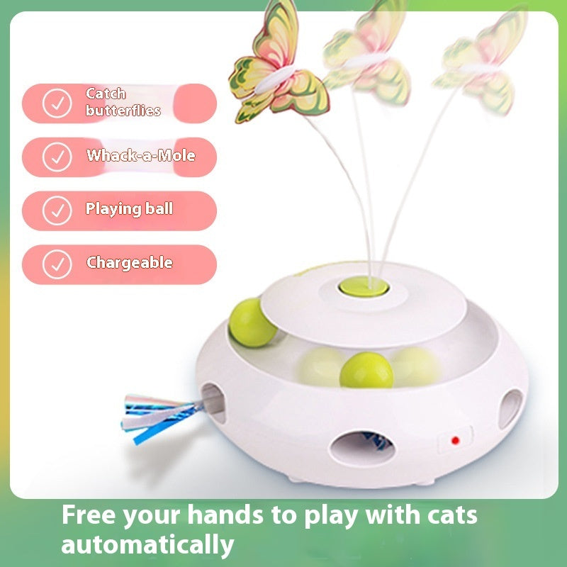 Electric Cat Toy Intelligent Automatic Cat Teasing Self-Hi Relieving Stuffy Artifact