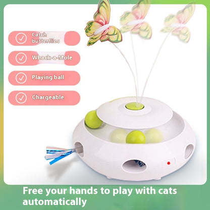 Electric Cat Toy Intelligent Automatic Cat Teasing Self-Hi Relieving Stuffy Artifact